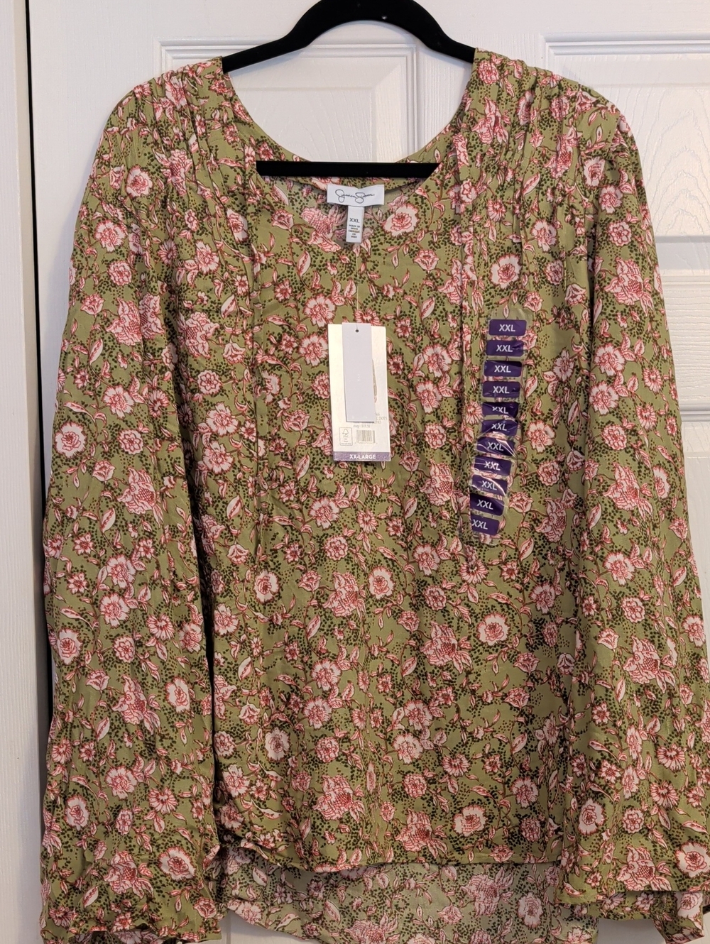 Jessica Simpson Leslie Boho Long Flare Sleeve XXL NWT - Picture 6 of 9